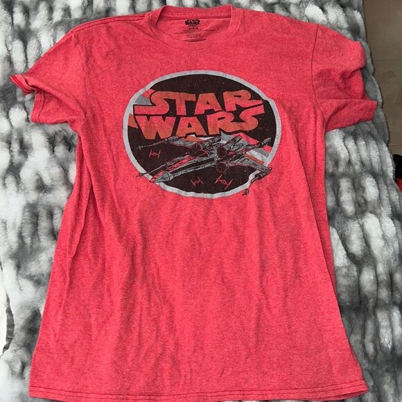 Star Wars Youth Boy's Short Sleeve T-Shirt Medium Red - Picture 1 of 3